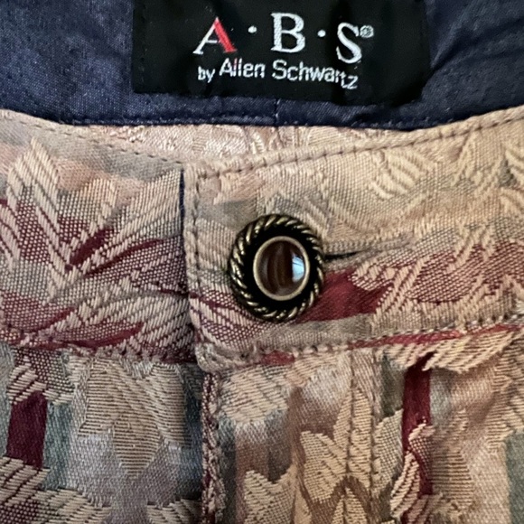 A.B.S. by Allen Schwartz Brocade Pants NWT - Picture 5 of 6